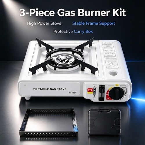 Portable camping gas stove - camping,
