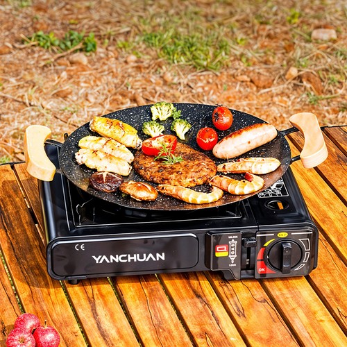Camping gas barbecue stove - barbecue,