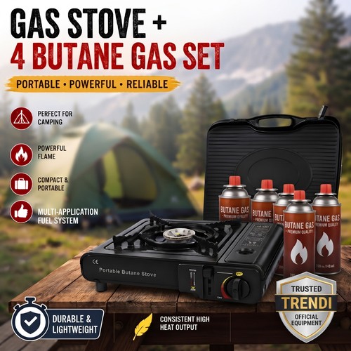Portable camping gas - gas, stove