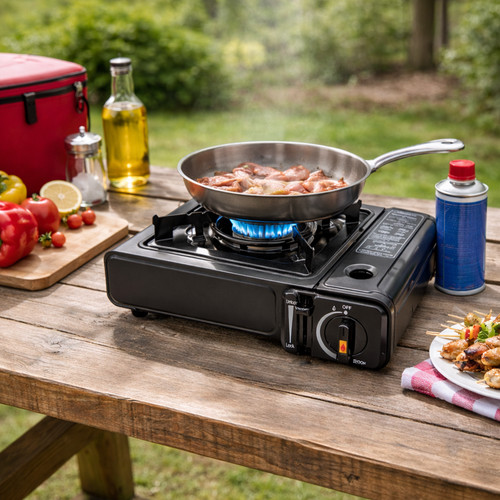 Portable camping gas stove - camping,