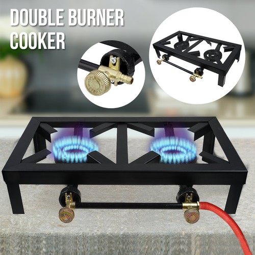 Portable double burner - double, gas