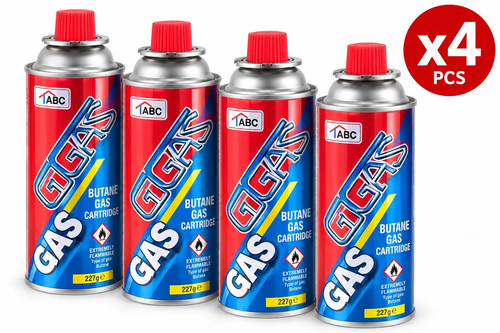 Butane gas bottles - 4x,