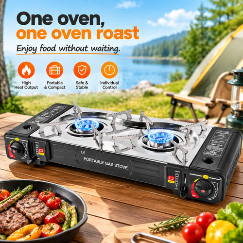 Camping gas double burner - double,