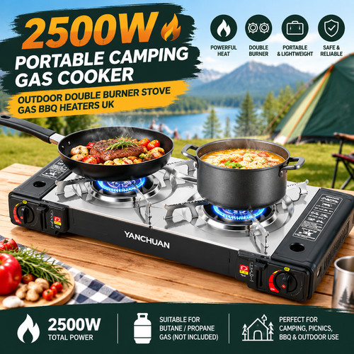 Portable camping stove - camping,