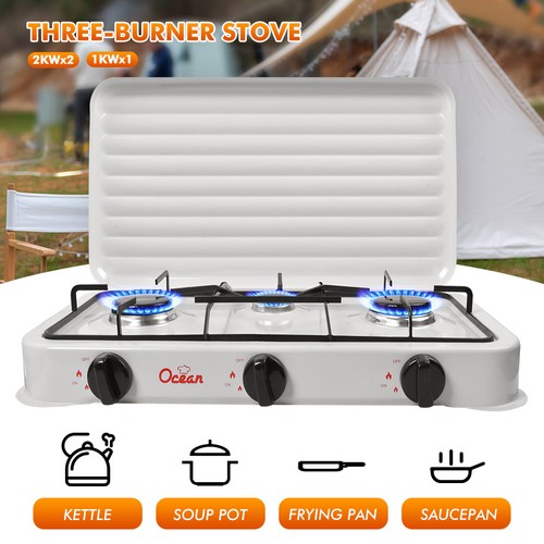 Portable double burner gas - portable,