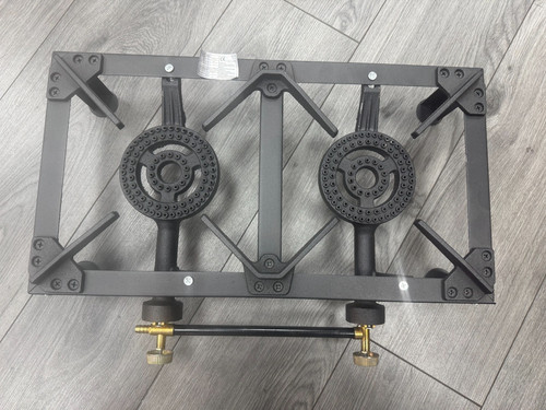 Double ring burner - burner, cast