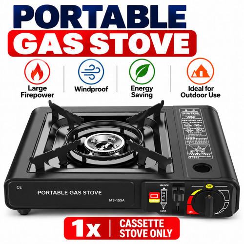 Portable camping gas stove - camping,