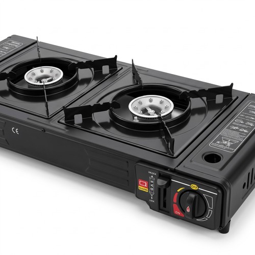 Double burner camping gas - camping,